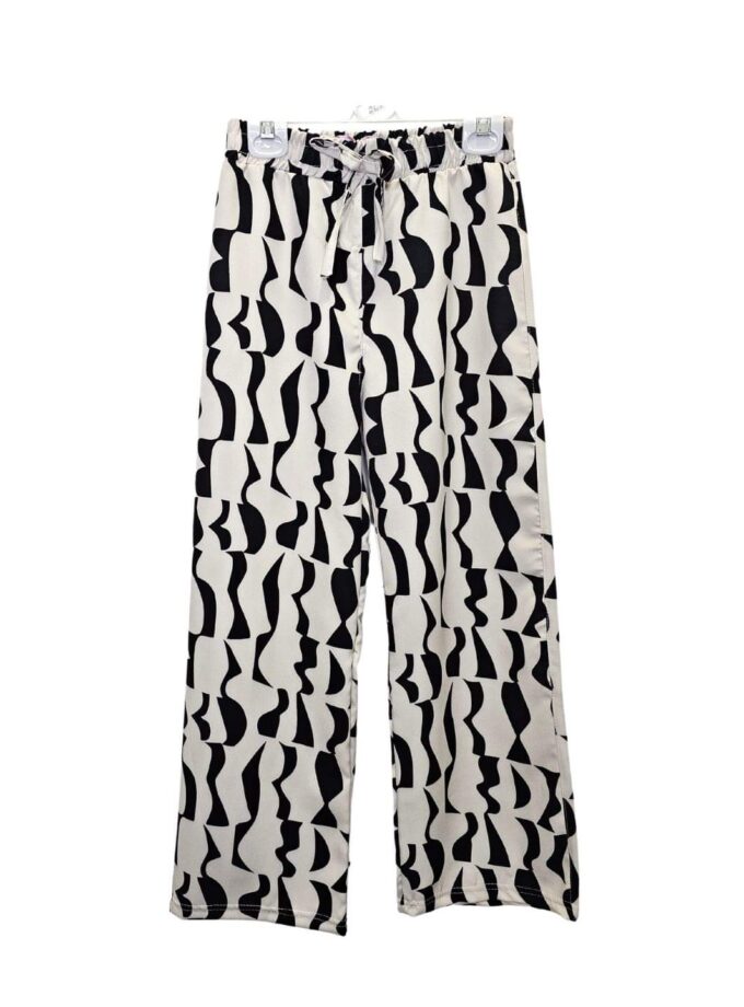 Παντελόνα Εκρού-Μαύρο Junior - Νο 10-13 ετών