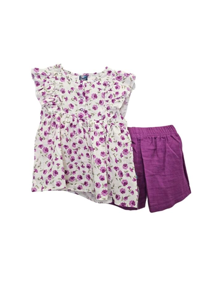 Σύνολο Lilac Floral Mini - Νο 3-6 ετών