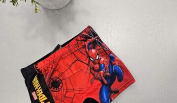 Μαγιό Spiderman Μαύρο Mini - Νο 3-8 ετών