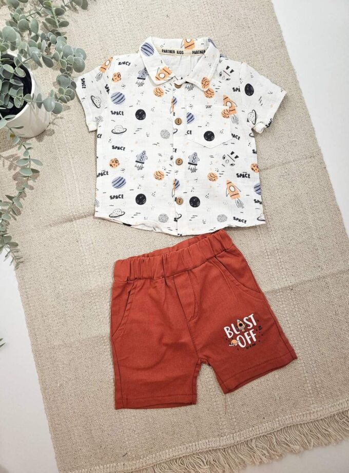 Σύνολο με Πλανήτες Κεραμιδί Bebe - Νο 9-24 μηνών