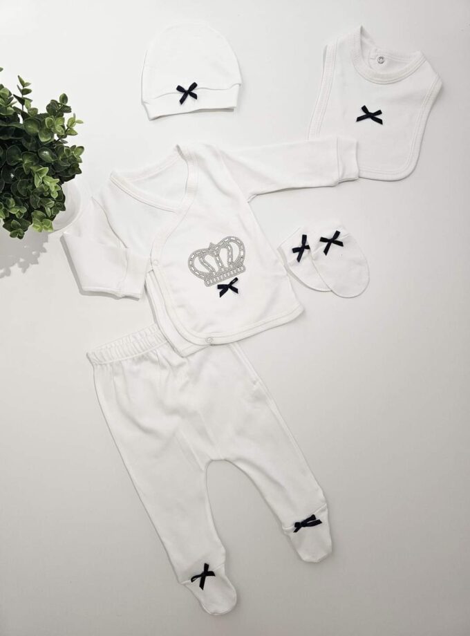 Σύνολο 5 τεμαχίων Prince Μπλε Newborn