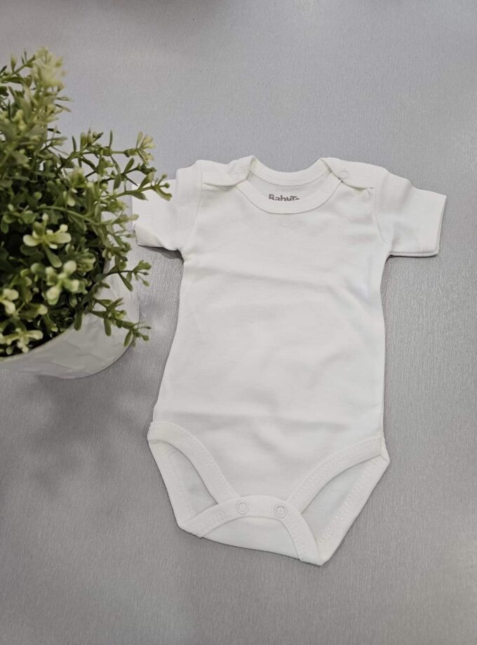 Εσώρουχο Κοντομάμικο Λευκό - Νο 0-6 μηνών