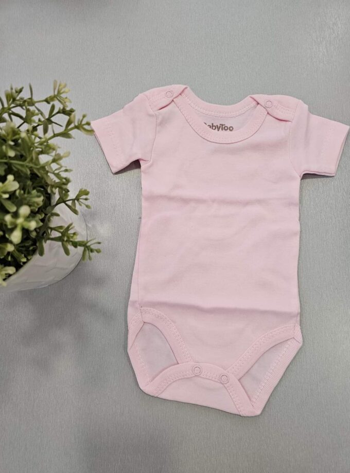 Εσώρουχο Κοντομάμικο Ροζ - Νο 0-9 μηνών