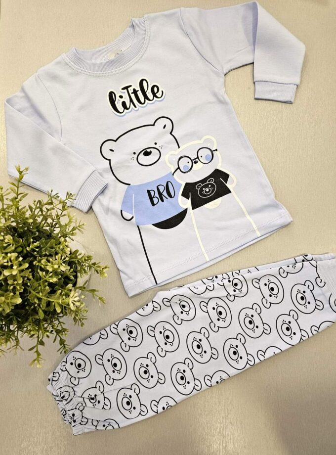 Μπιτζάμα Αρκουδάκια Γαλάζιο Mini - Νο 1-3 ετών