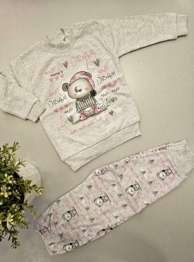 Μπιτζάμα Bear Ροζ Bebe - Νο 9-12 μηνών