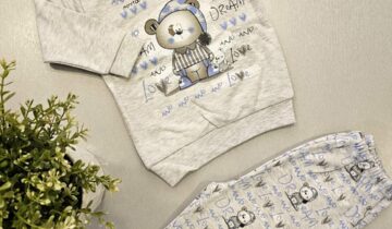 Μπιτζάμα Bear Σιελ Bebe - Νο 9-12 μηνών