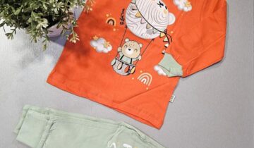 Μπιτζάμα Planets Πορτοκαλί Mini - Νο 2-4 ετών