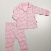 Μπιτζαμάκι Ροζ Λουλουδάκια Bebe - Νο 3-12 μηνών