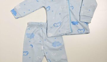 Μπιτζαμάκι Φεγγαράκια Γαλάζιο Bebe - Νο 3-12 μηνών