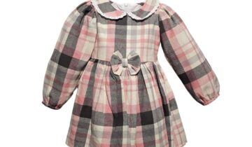 Φόρεμα Καρό Ροζ Bebe - Νο 6-24 μηνών