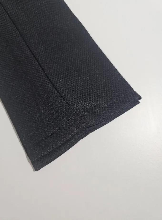 Κοστούμι με Γιλέκο Μαύρο Διπλό Κουμπί 06