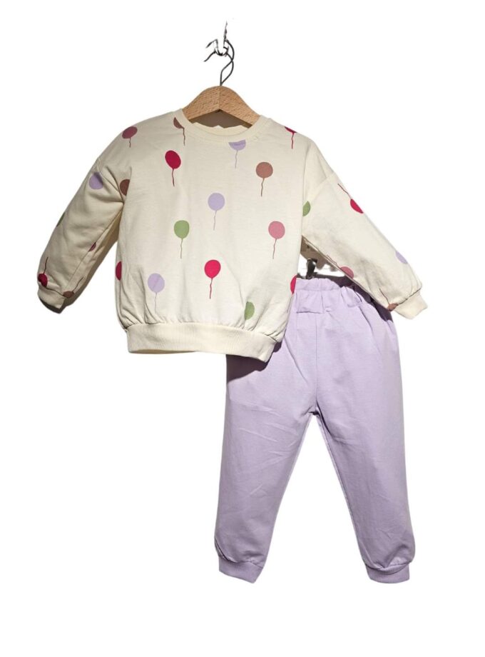 Φόρμα Μπαλονάκια Λιλά Mini - Νο 2-5 ετών