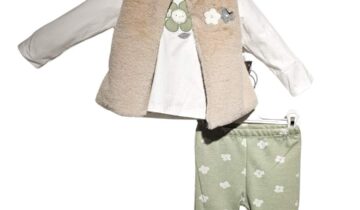 Σύνολο Τριπλό με Φλοράλ Καμπάνα Βεραμάν Mini - Νο 1-4 ετών