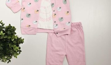 Συνολάκι Γατούλες Ροζ Bebe - Νο 9-24 μηνών