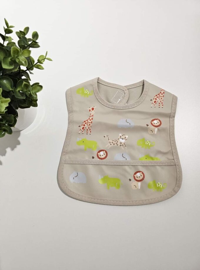 Σαλιάρα Ζωάκια Μπεζ