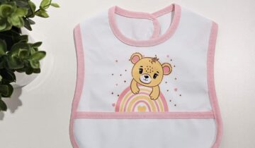 Σαλιάρα Λιονταράκια Ροζ