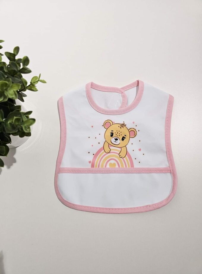 Σαλιάρα Λιονταράκια Ροζ