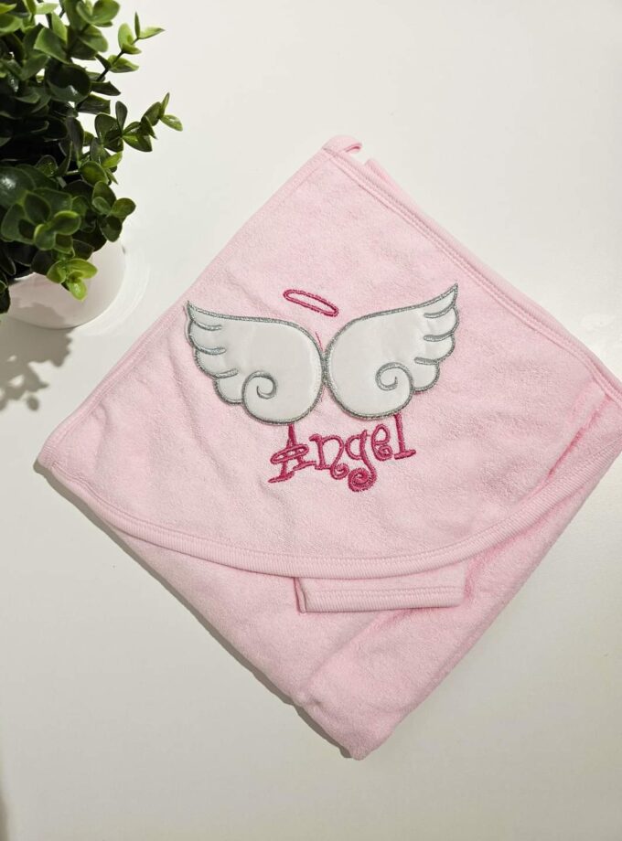 Μπουρνούζι-Κάπα Angel Ροζ