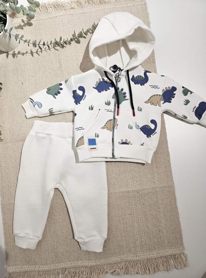 Σύνολο Dino Λευκό Bebe - Νο 3-9 μηνών