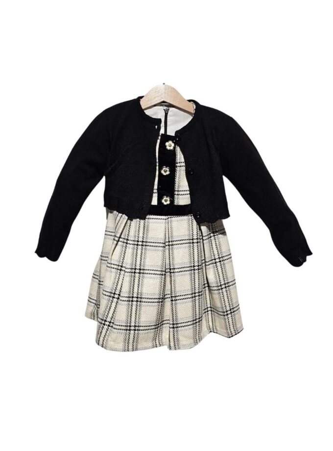 Φόρεμα με Ζακετάκι Καρό Mini - Νο 2-5 ετών