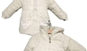 Μπουφάν Κρεμ Διπλής Όψης Mini - Νο 1-5 ετών