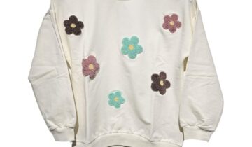 Μπλούζα Εκρού Λουλουδάτη Junior - Νο 5-8 ετών