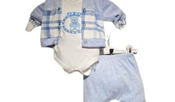 Συνολάκι Τριπλό Βελουτέ Prince Bebe - Νο 0-9 μηνών