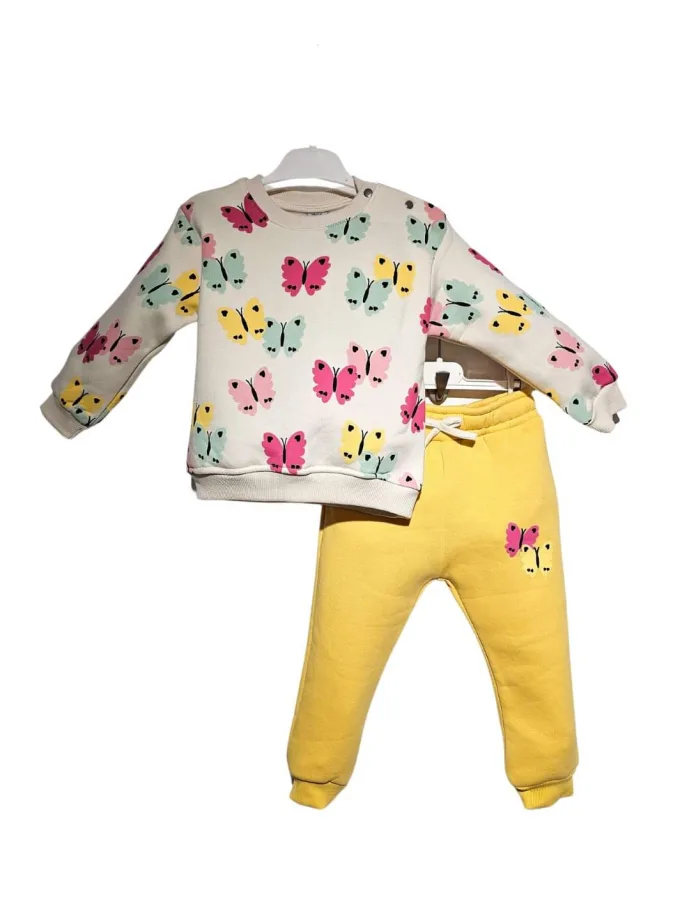 Φόρμα Πεταλουδίτσες Κίτρινο Bebe