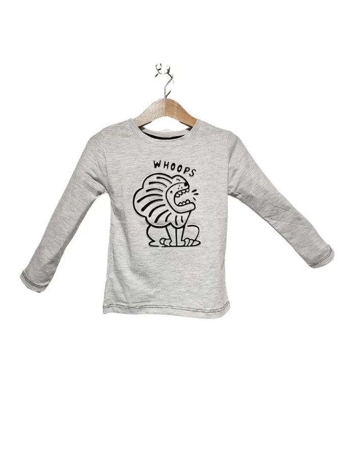 Μπλούζα Γκρι Λιονταράκι Mini