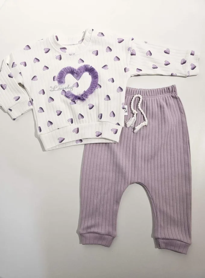 Σύνολο Heart Λιλά