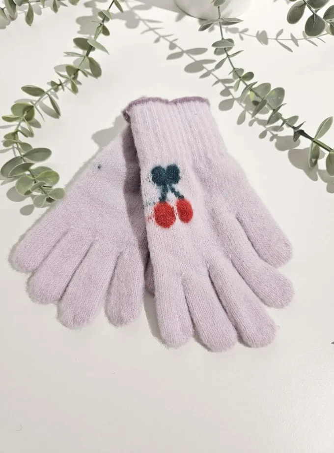 Γαντάκι Κερασάκι Λιλά