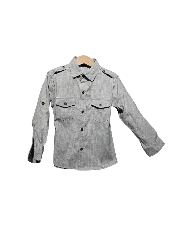 Πουκάμισο Γκρι Μελανζέ