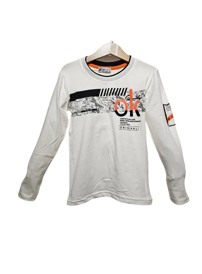 Μπλούζα Άσπρη ΟΚ Παιδική