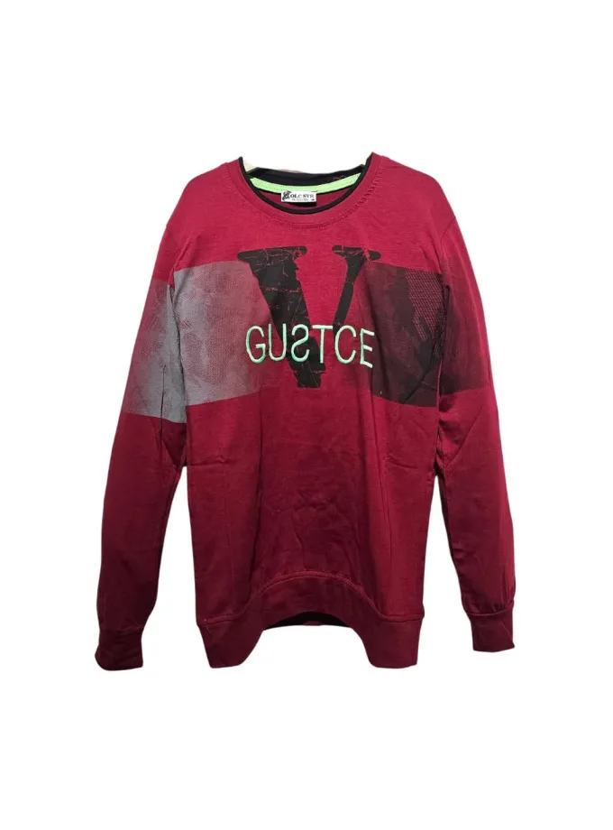 Μπλούζα Gustce Μπορντό Παιδική