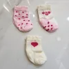 Τριάδα Καλτσάκια Ροζ-Κόκκινο Newborn