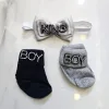Σετ Newborn Καλτσάκια-Παπιγιόν KING BOY Μπλε
