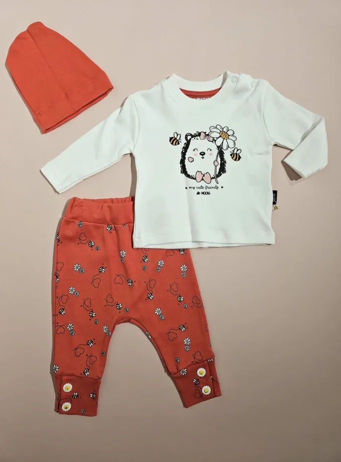 Σύνολο Σκατζοχειράκι Κεραμιδί Bebe