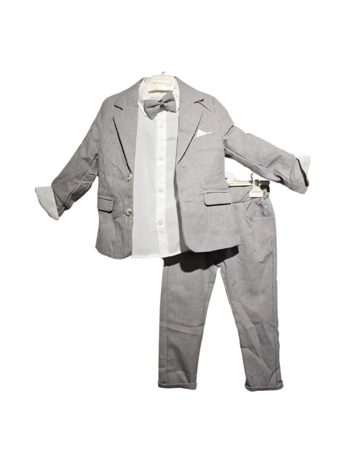 Σύνολο με Σακάκι Γκρι Mini