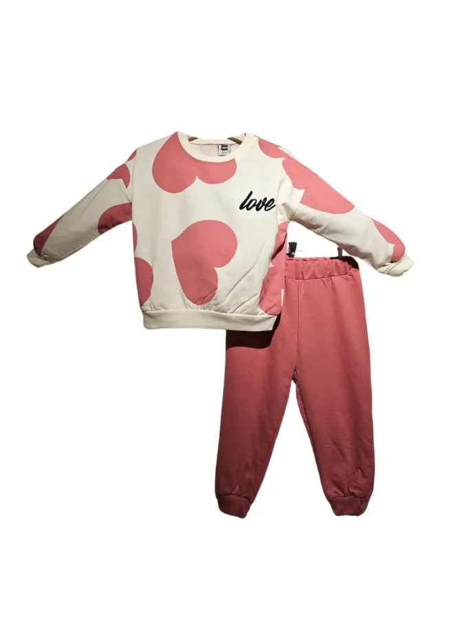 Φόρμα Καρδούλες Love Φρεζ Mini