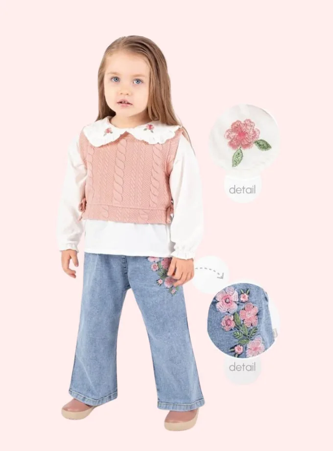 Σύνολο Τριπλό με Γιλέκο και Τζιν Φρεζ Mini1