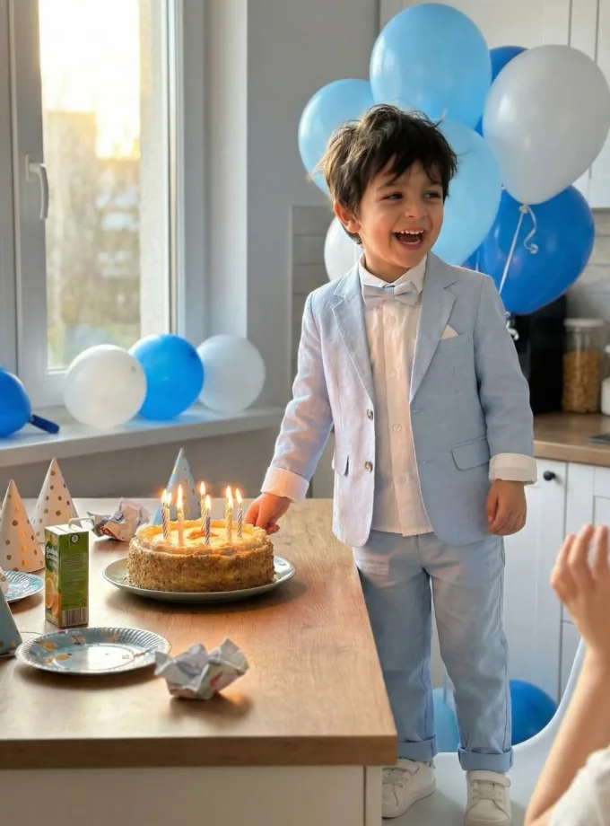 Σύνολο με Σακάκι Σιελ Mini