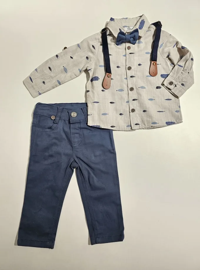 Σύνολο Πουκάμισο Ψαράκια Bebe