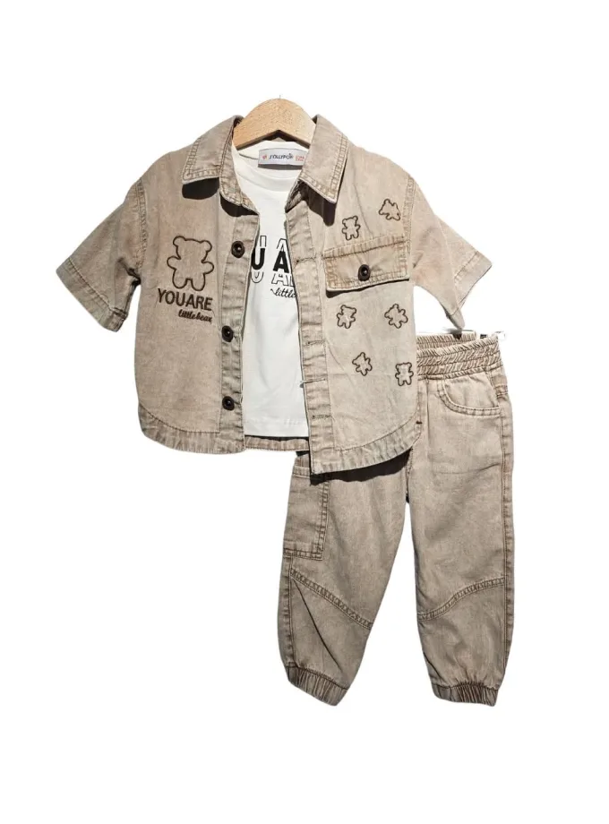 Σύνολο Τριπλό Πουκάμισο Bears Mini