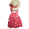 Φόρεμα Hearts με Καπέλο Ψάθινο Mini