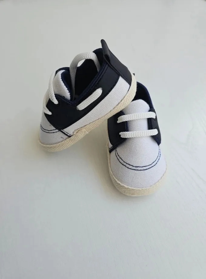 Παπουτσάκι Αγκαλιάς Μπλε-Άσπρο