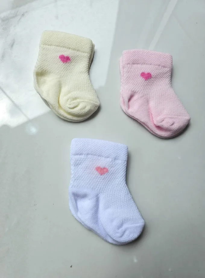 Καλτσάκια Καρδούλα Newborn