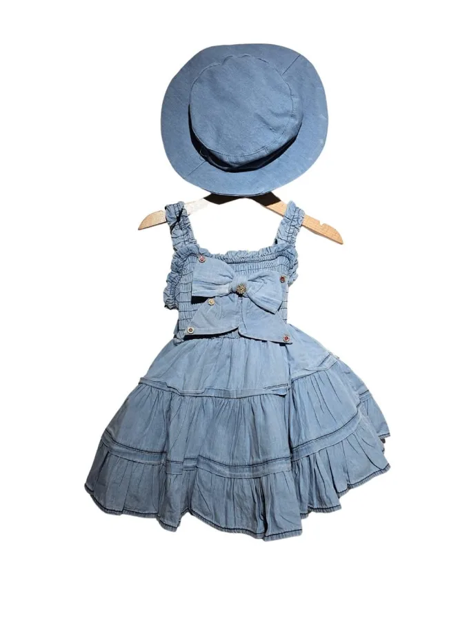 Φορεματάκι Denim με Φουρό