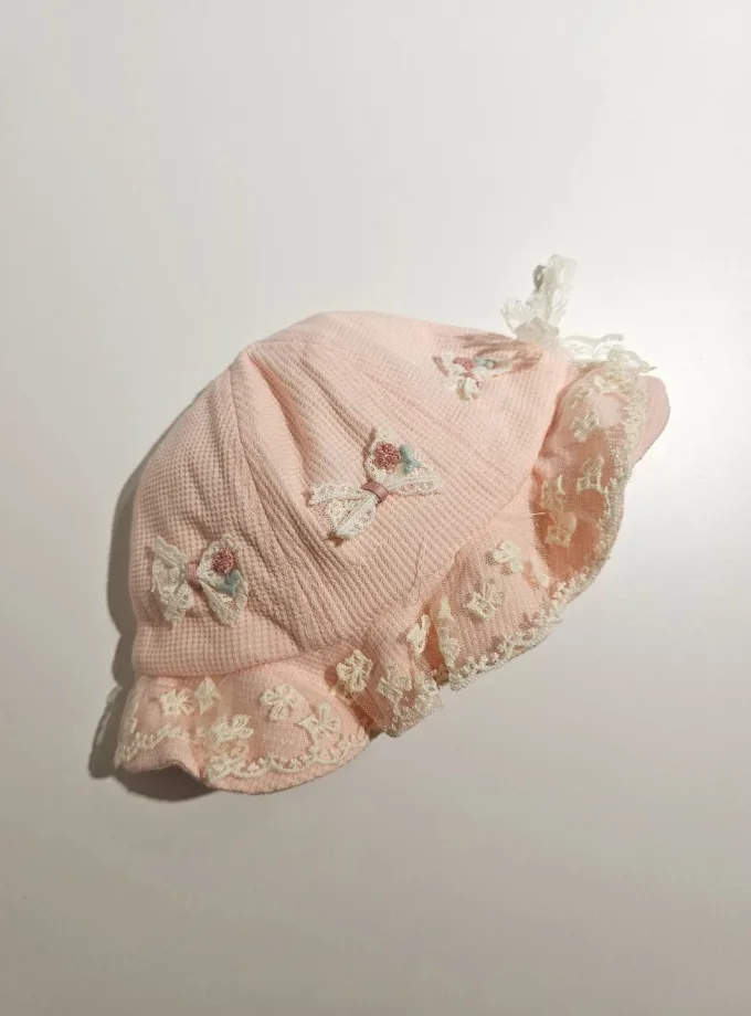 Καπελάκι Σομόν Λουλουδάκια Bebe