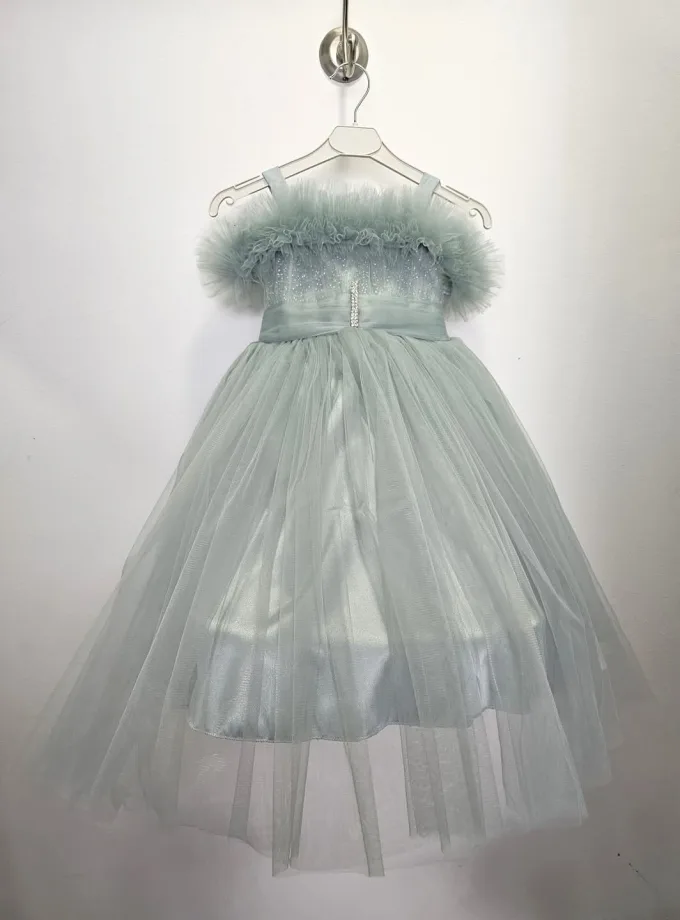 Φόρεμα Αμπιγέ Βεραμάν με Φουρό Junior