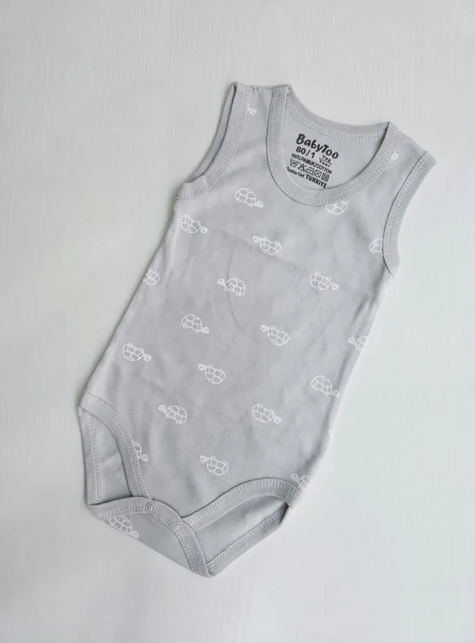 Αμάνικο Εσώρουχο Γκρι Χελωνίτσες